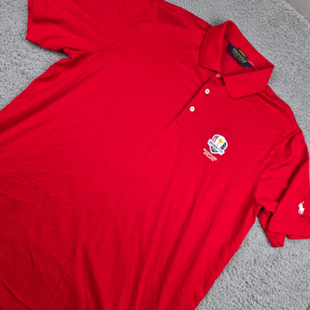 Polo Golf Ralph Lauren Mens XL Red Ryder Cup 2020 Whistling Straits Polo Shirt‎